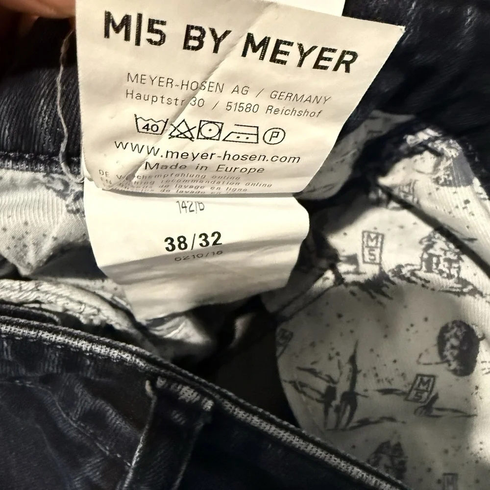 M5 By Meyer AJ ADRIAN JULES Regular Super-Stretch Denim‎ Black Jeans 38x32